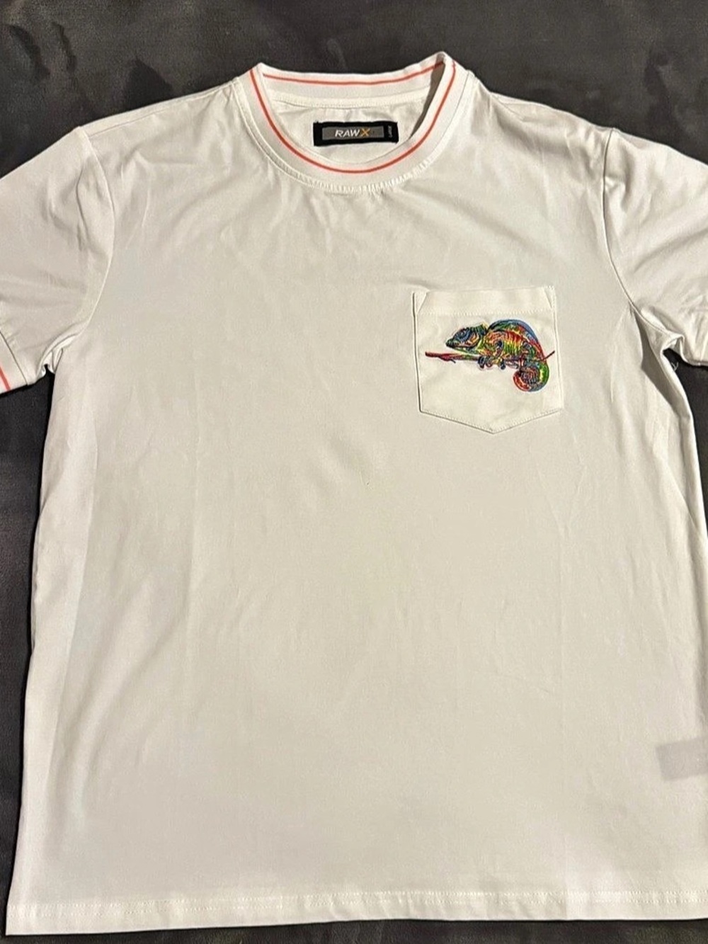 RAW X Men's Graphic Pocket Tee in White